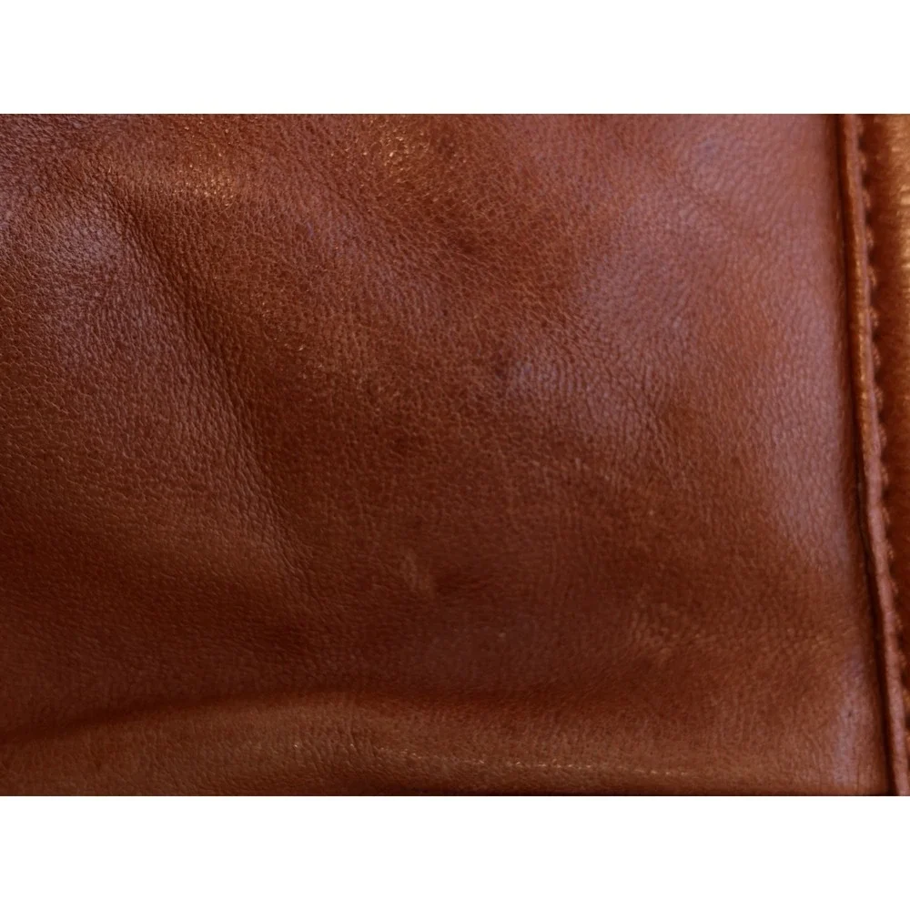 TANO Handbag Soft‎ Leather Zip Shoulder Bag Hobo - Red Orange - Please Read